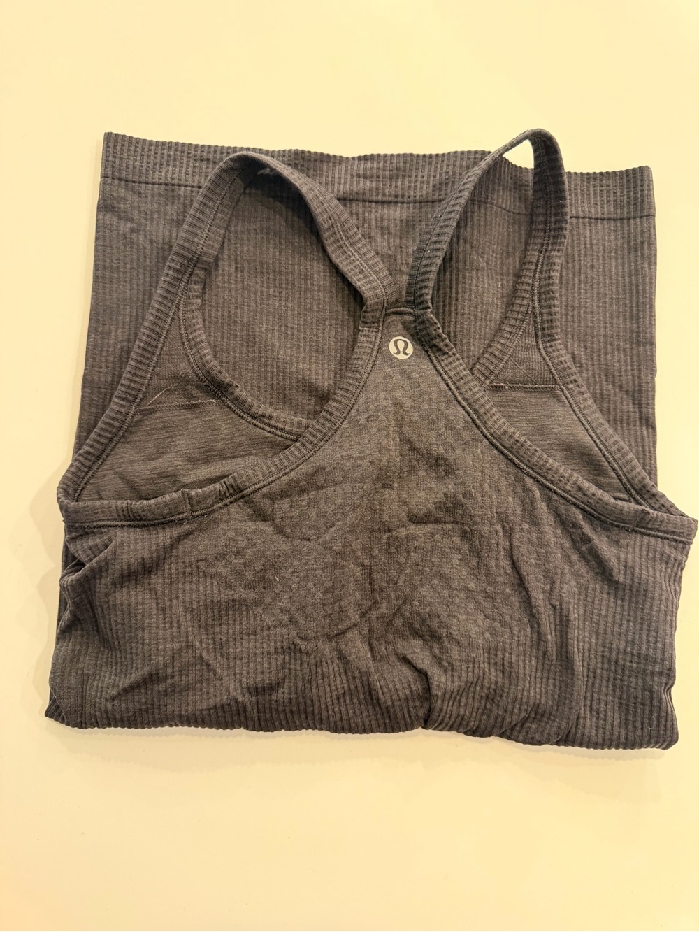 Lululemon Ebb to Street Tank Heathered Black Size 4 - Picture 4 of 4
